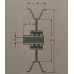 Styrerulle V spor, udv. 102 x bredde 18 mm.